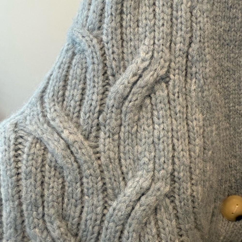 Vince Cable Knit Cardigan - Blue - Picture 3 of 8